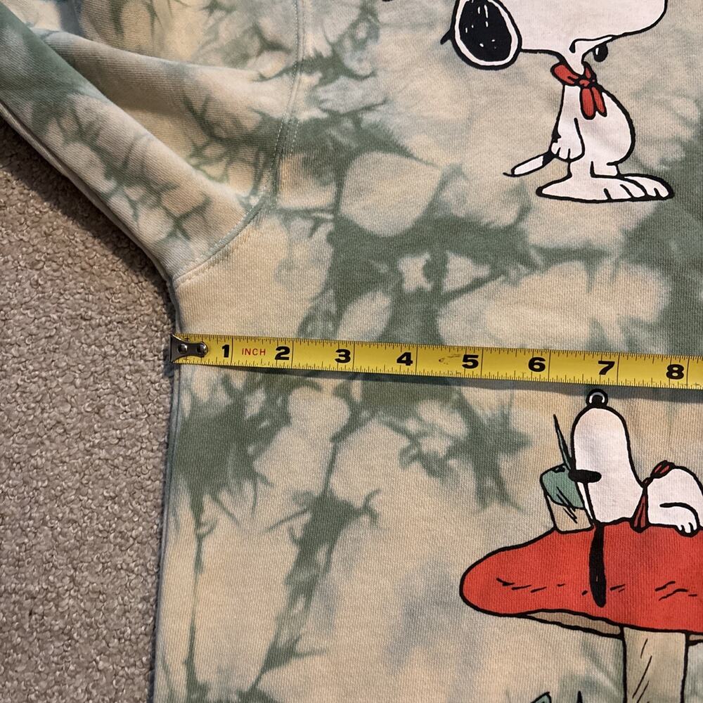Peanuts Parks Project Sweatshirt Green Nature Therapy Snoopy Woodstock Men’s M - Picture 3 of 8